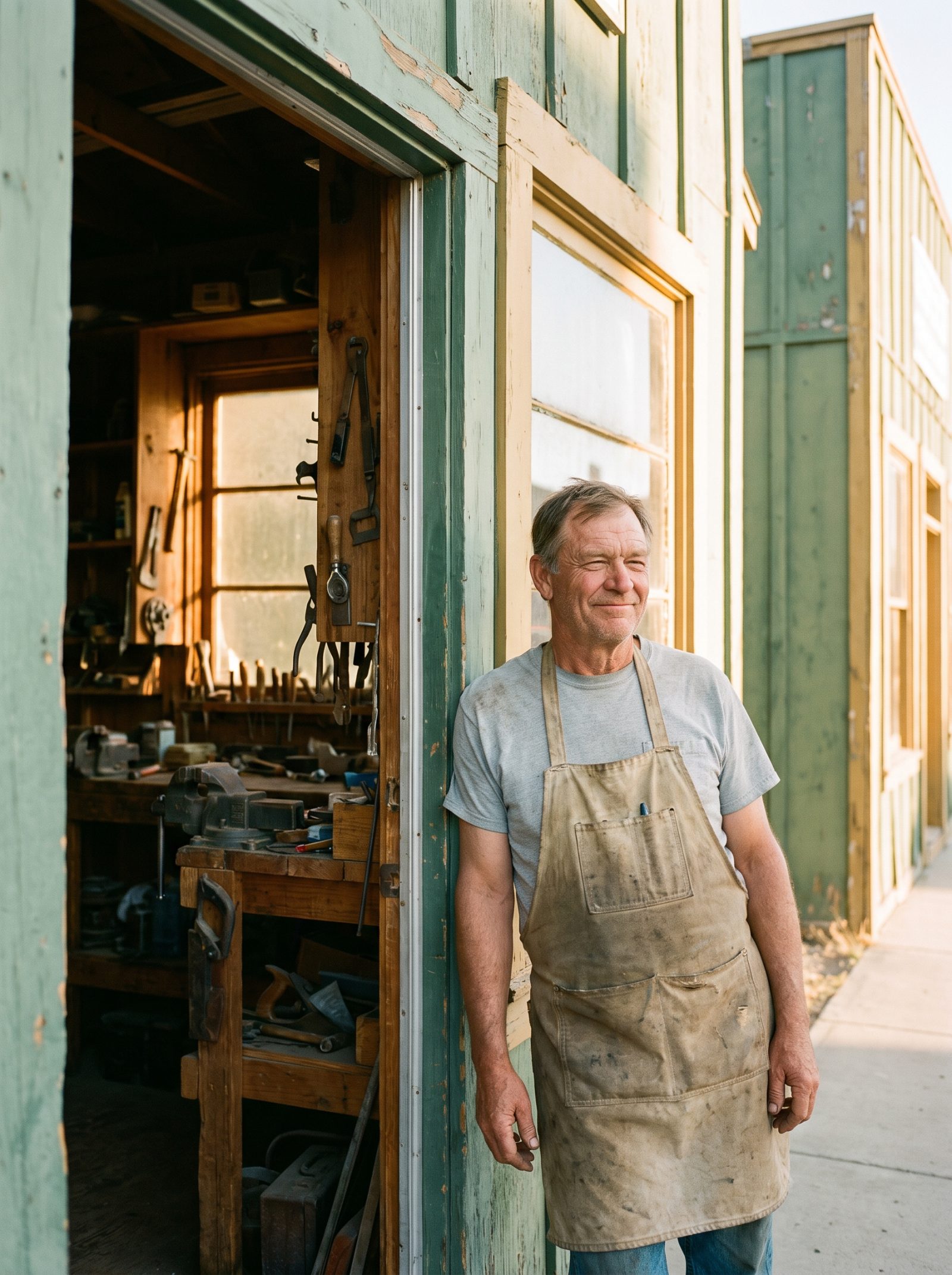 A Northern Nevada shopkeeper at work
